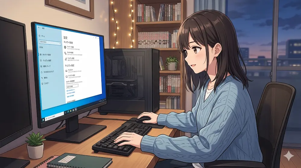 パソコンの設定をする