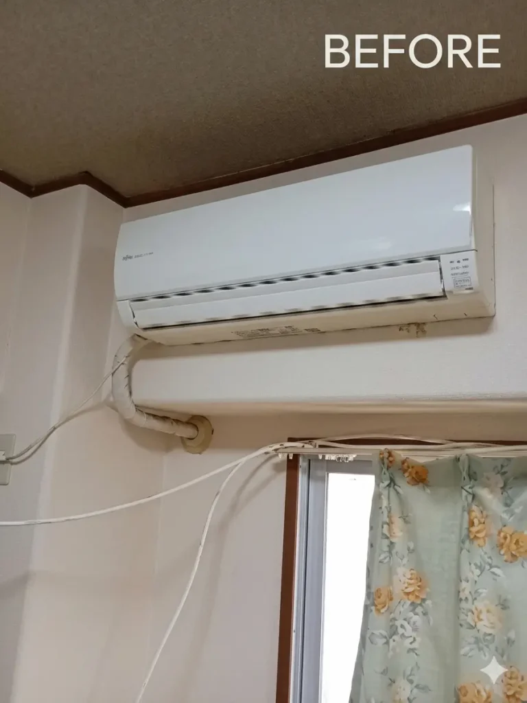 古いエアコン