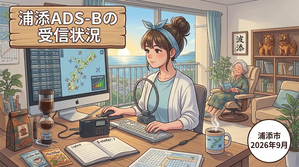 ADS-Bの受信状況